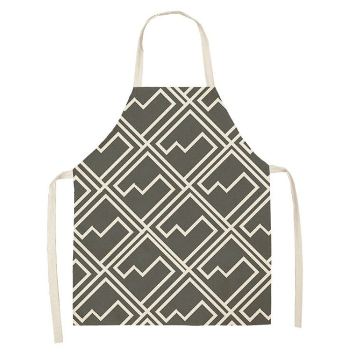 Geometric Patterned Sleeveless Aprons