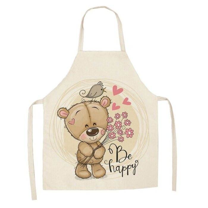 Printed Cartoon Bears Aprons