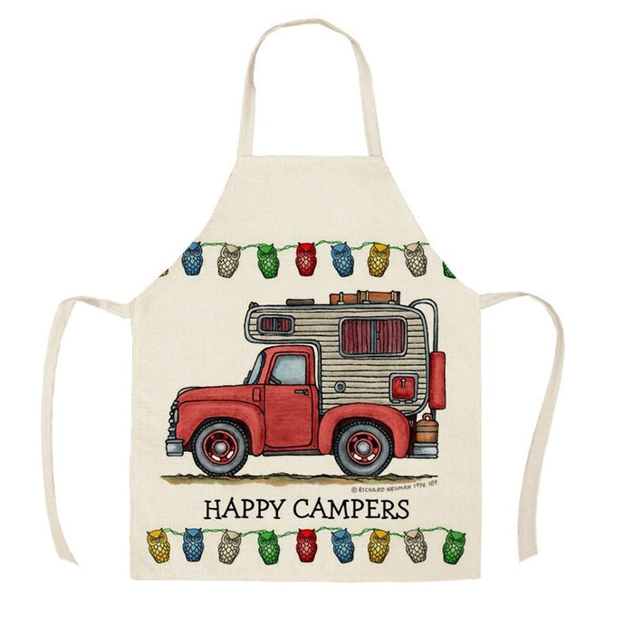 Camping Vans Print Aprons