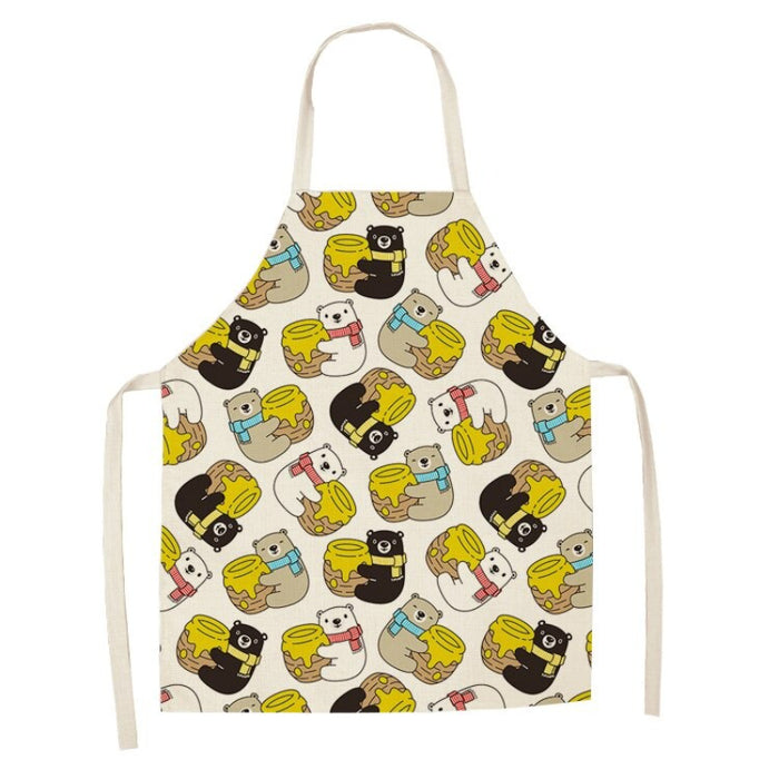 Printed Cartoon Bears Aprons