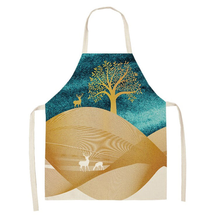 Printed Natural Art Aprons