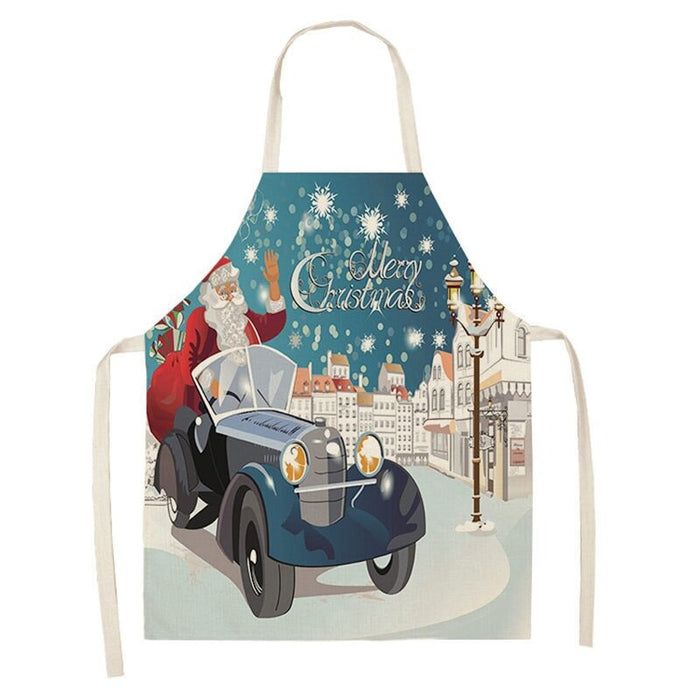 Printed Merry Christmas Themed Aprons