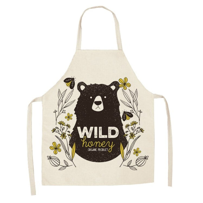 Printed Cartoon Bears Aprons