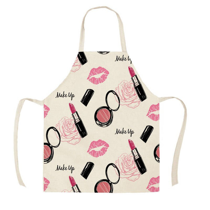 Color Nail Polish Printed Apron