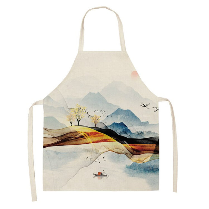 Printed Natural Art Aprons