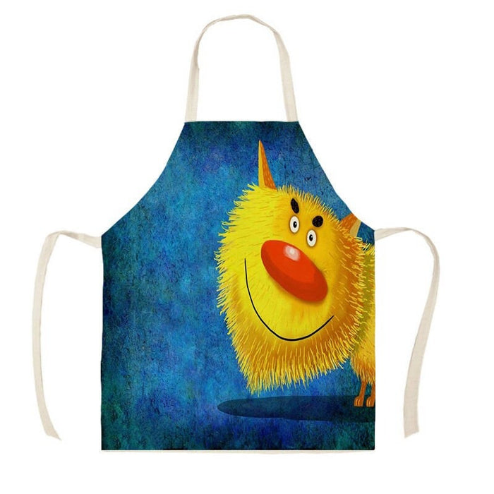 Big Tail Cartoon Cats Printed Aprons