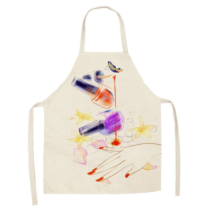 Sleeveless Color Printed Apron