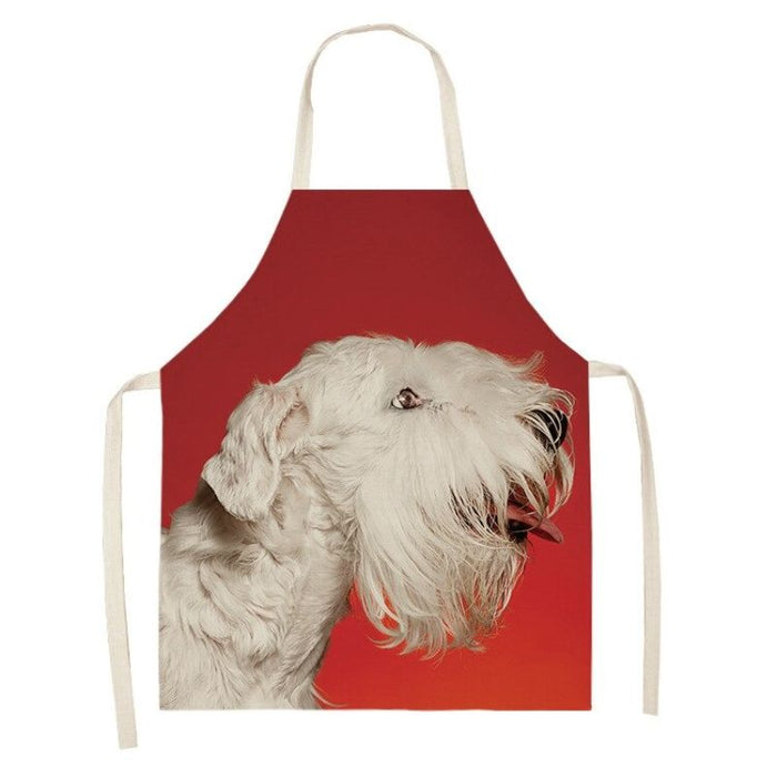 Cartoon Puppy Cleaning Apron