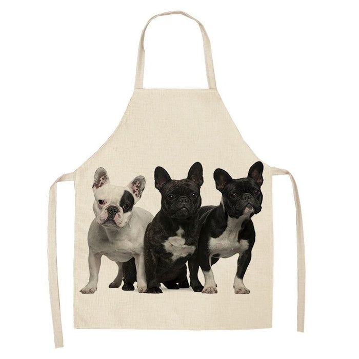 Bulldog Printed Unisex Aprons