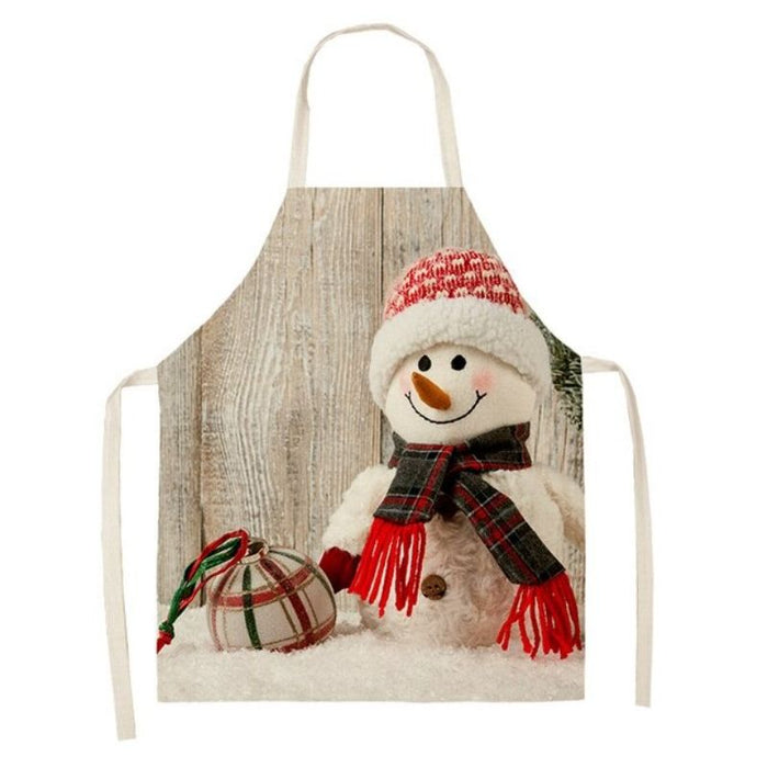 Christmas Snowman Kitchen Apron