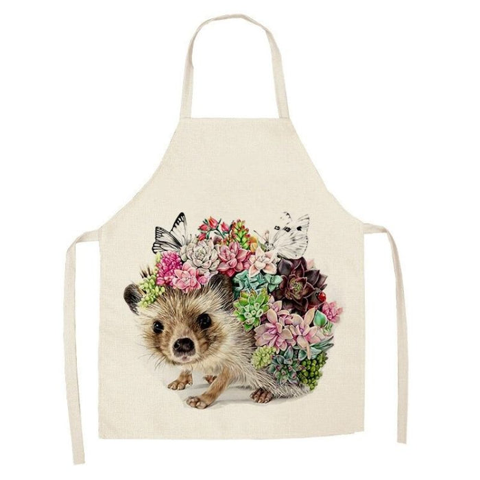 Cartoon Hedgehog Printed Household Apron