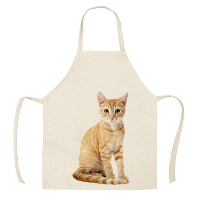 Printed Cat And Dog Apron