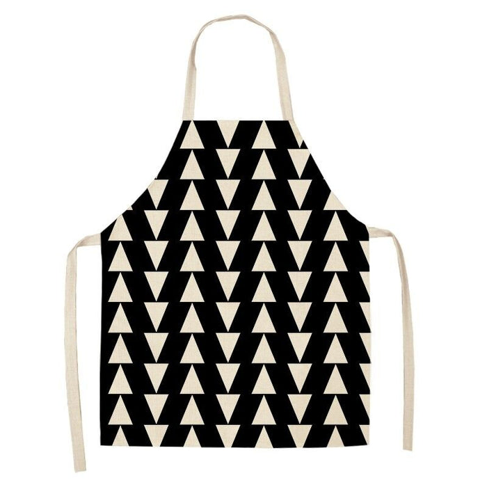 Geometric Striped Kitchen Aprons