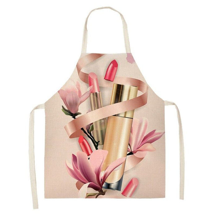 Lipstick Printed Cleaning Apron