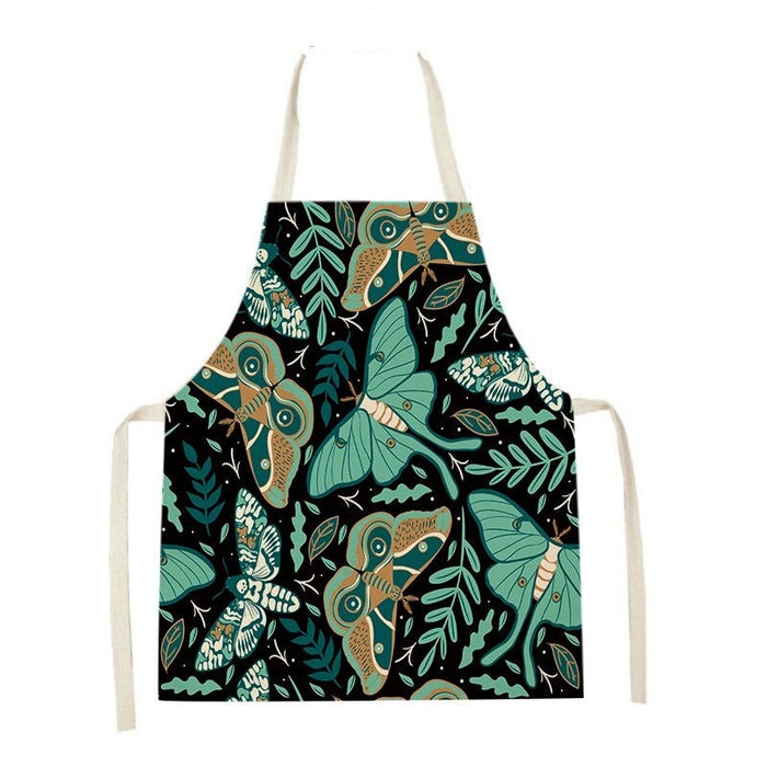 Skull Printed Kitchen Apron