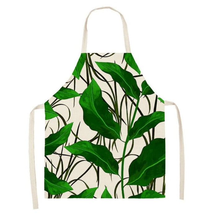 Monstera Print Home Aprons