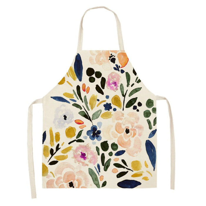 Floral Printed Sleeveless Aprons