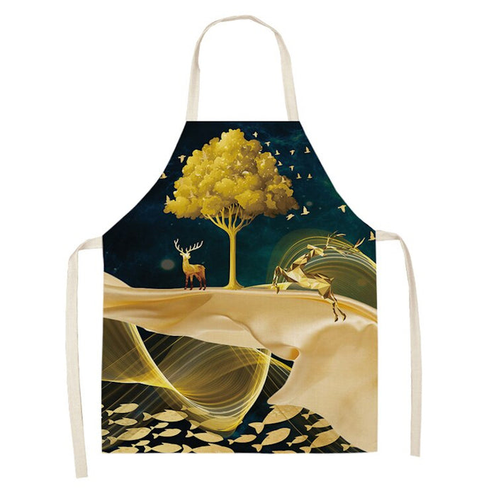 Printed Natural Art Aprons