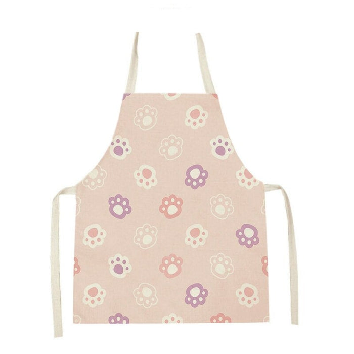 Cat Graphic Print Home Kitchen Apron