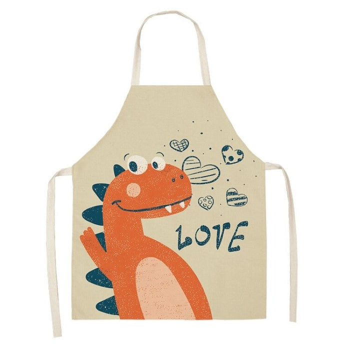 Cartoon Printed Household Kitchen Apron