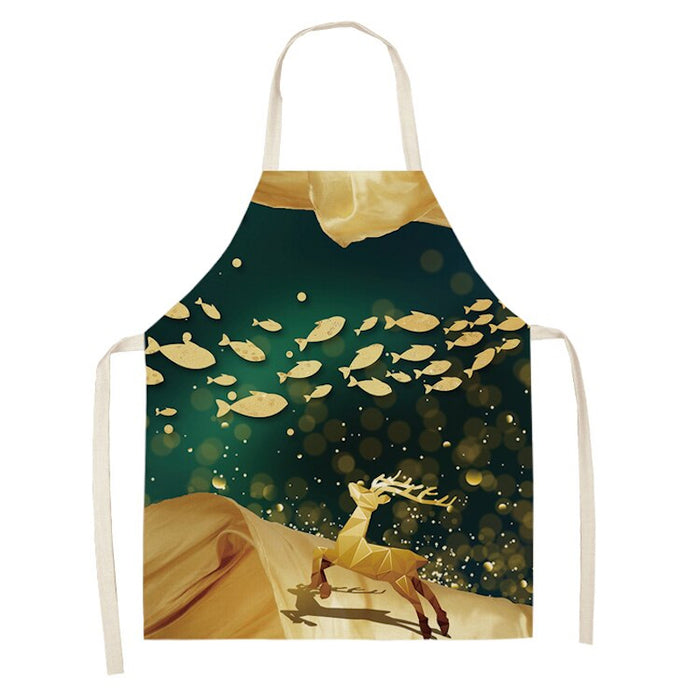 Printed Natural Art Aprons