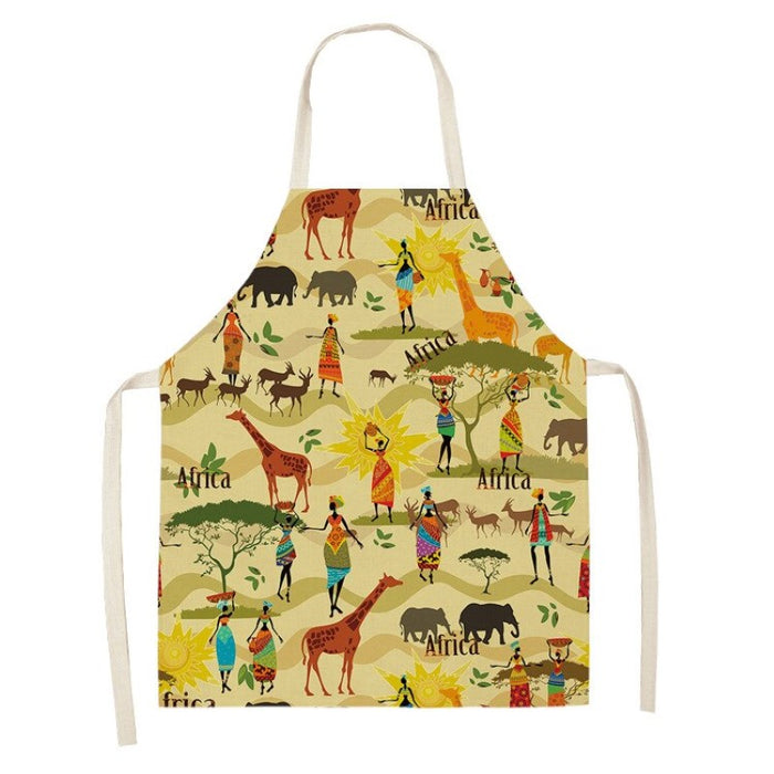 African Collection Style Printed Kitchen Apron