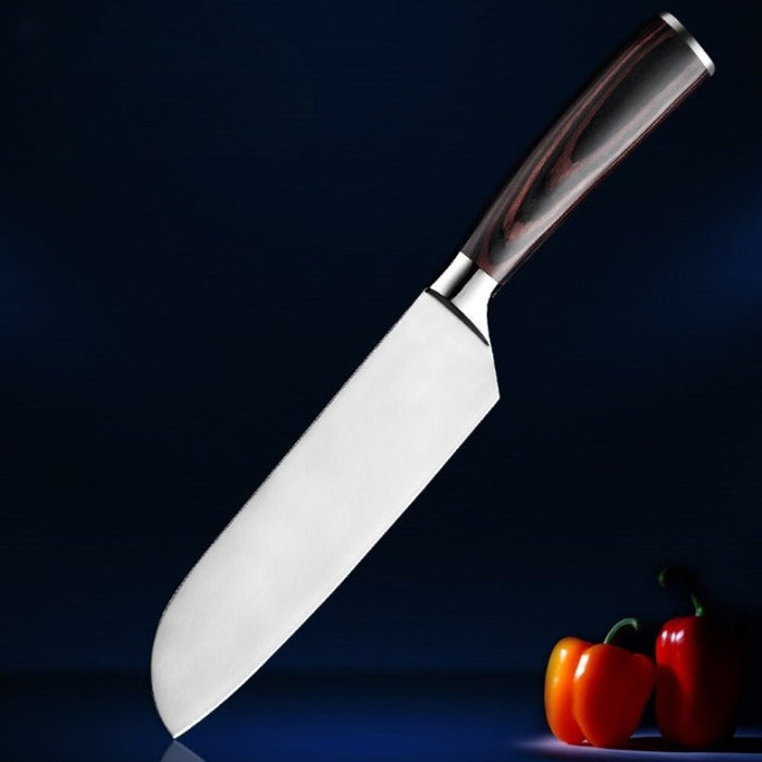 Japanese Santoku Stainless Steel Chef Knife Sets