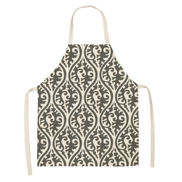 Geometric Patterned Sleeveless Aprons