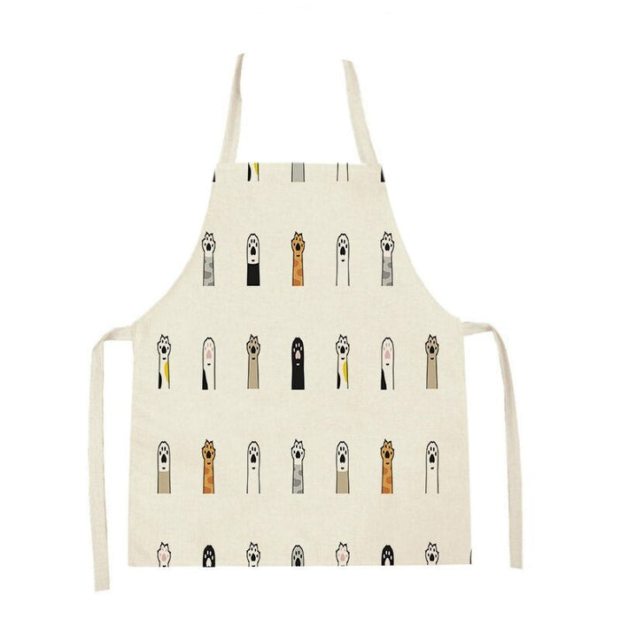 Cat Graphic Print Home Kitchen Apron