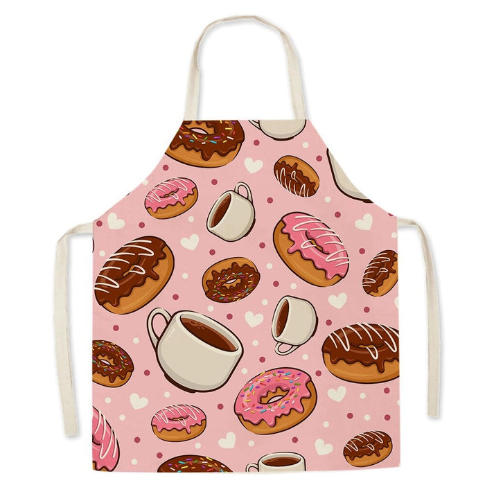 Burger Fries Pizza Pattern Print Apron