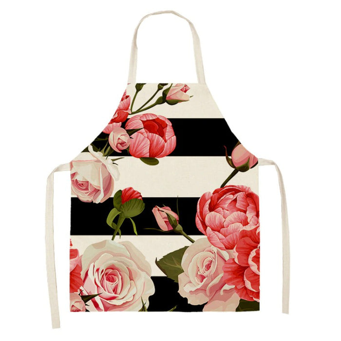 Floral Printed Flowers Sleeveless Aprons