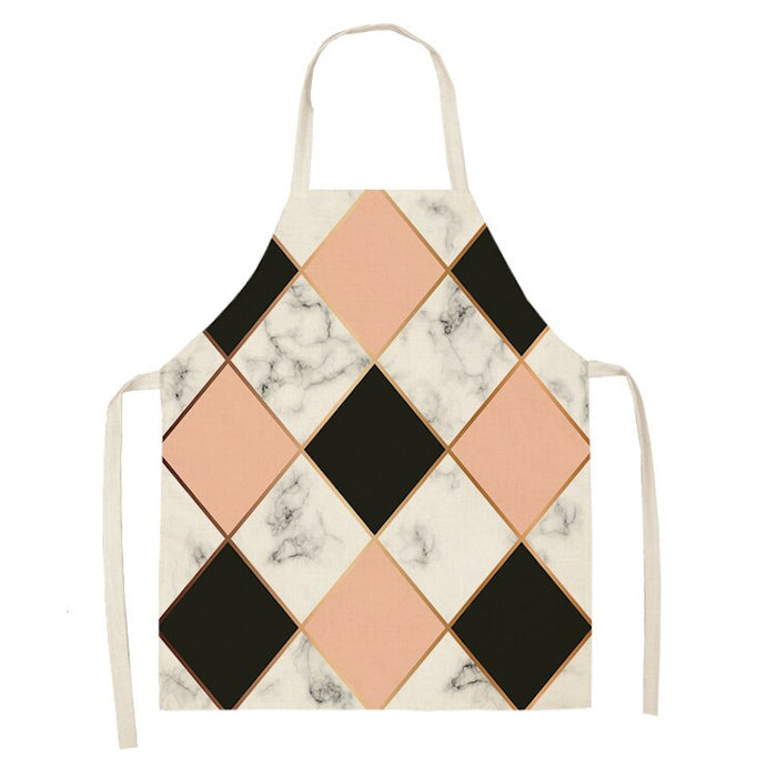 Geometric Print Kitchen Apron