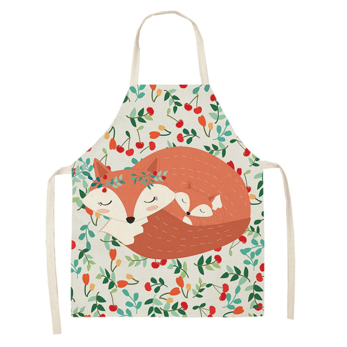 Household Cleaning Sleeveless Print Apron