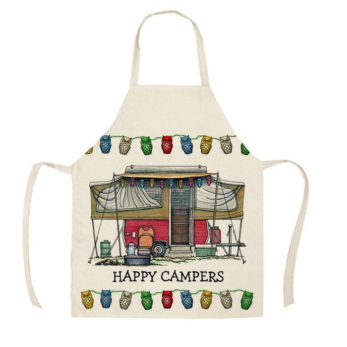 Camping Vans Print Aprons