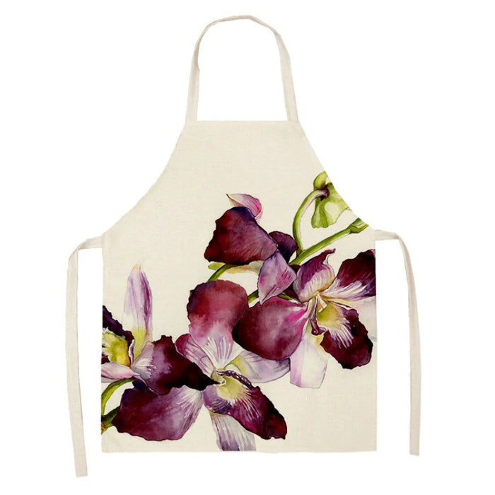 Floral Printed Flowers Sleeveless Aprons