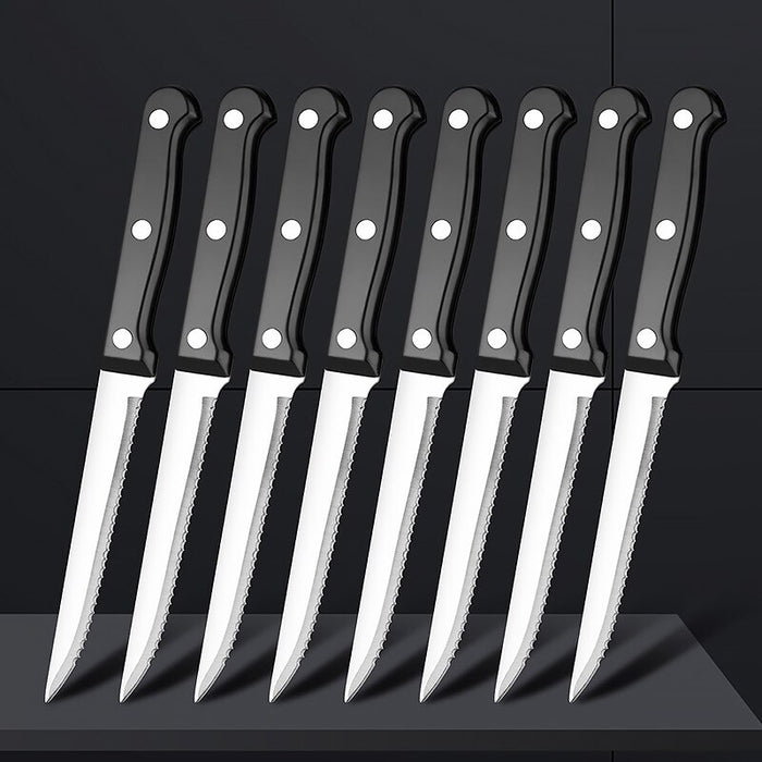 Full Tang Stainless Steel Serrated Steak Knife Sets