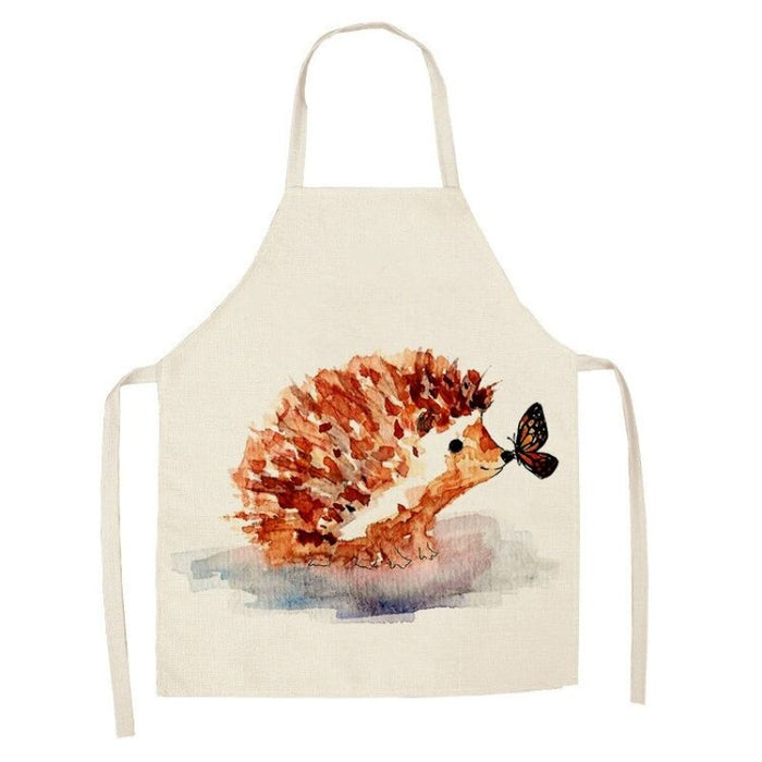 Cartoon Hedgehog Printed Household Apron