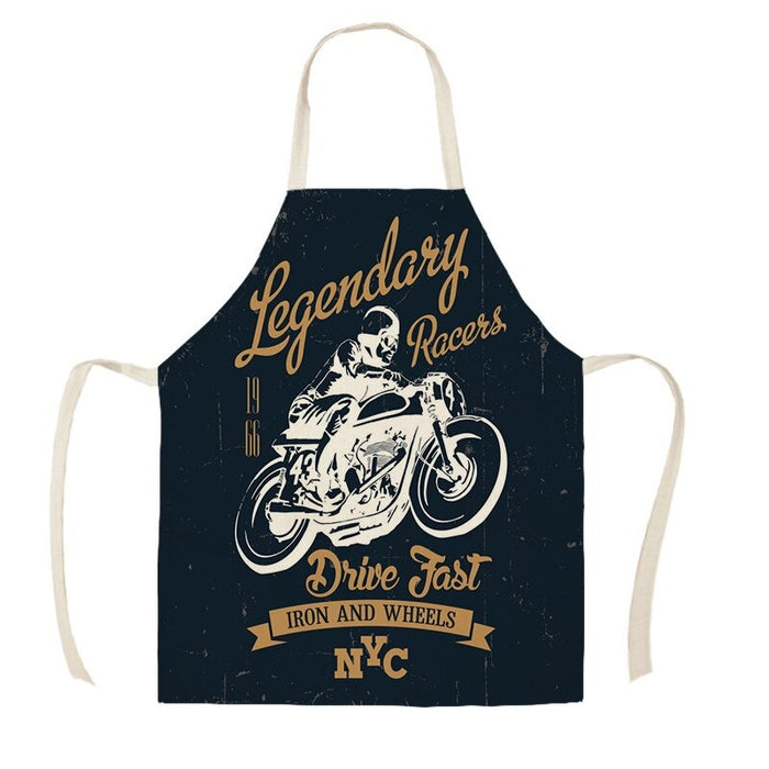 Motorcycle Poster Cleaning Apron