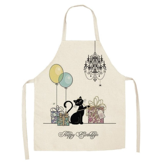 Cat Pattern Kitchen Apron