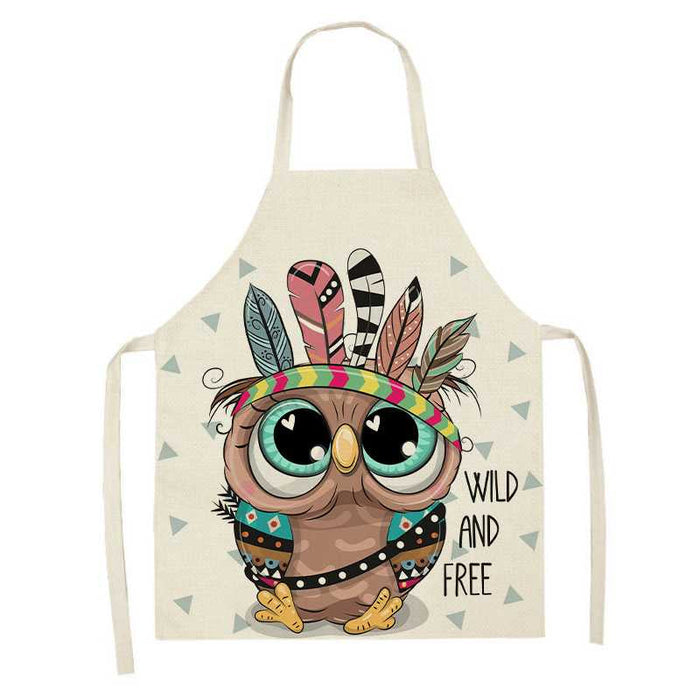 Printed Little Owls Apron