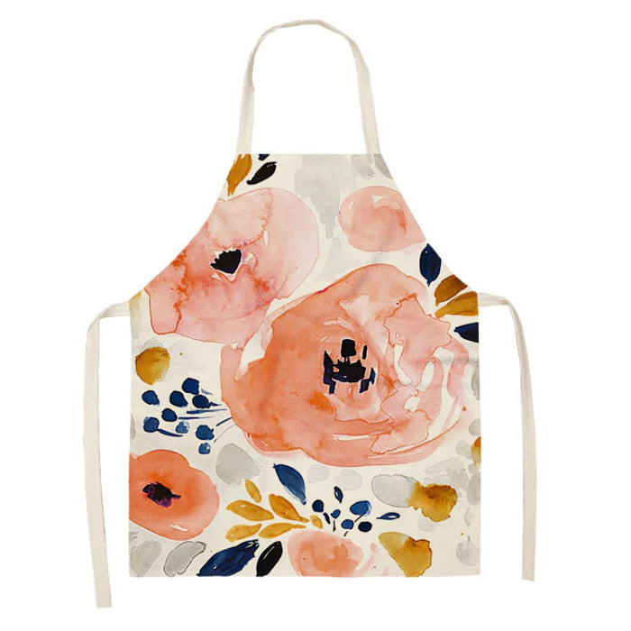 Floral Printed Sleeveless Aprons