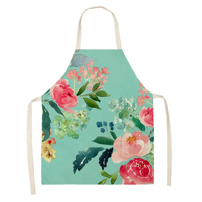 Floral Printed Sleeveless Aprons