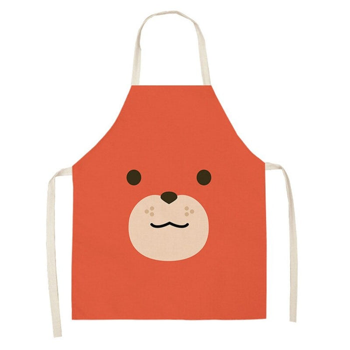 Animals Faces Print Aprons