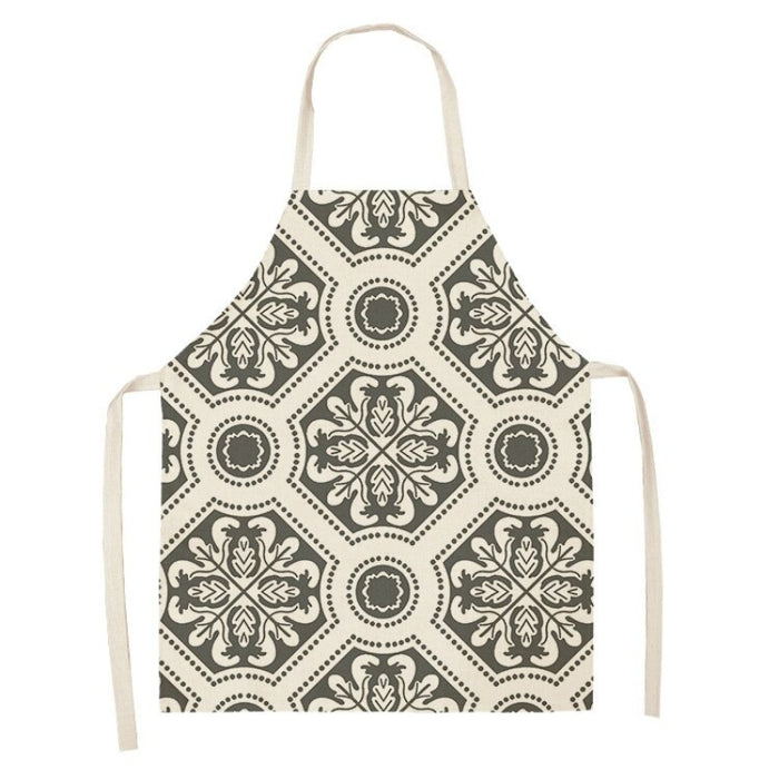 Geometric Patterned Sleeveless Aprons