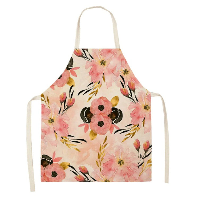 Floral Printed Sleeveless Aprons