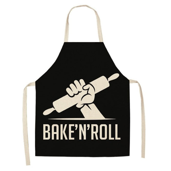 Cake Letters Cotton Linen Apron