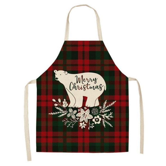 Christmas Themed Plaid Aprons