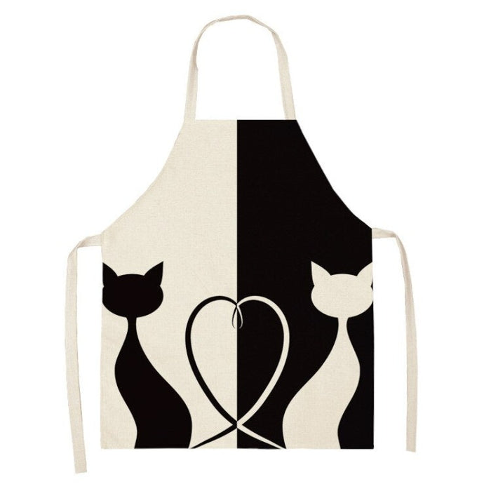 Cartoon Animal Print Kitchen Apron