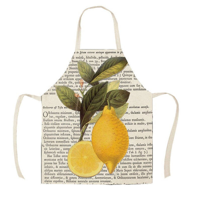 Fruits And Veggies Print Apron