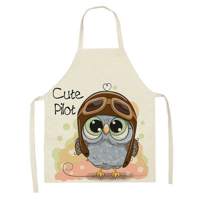 Little Owl Printed Apron